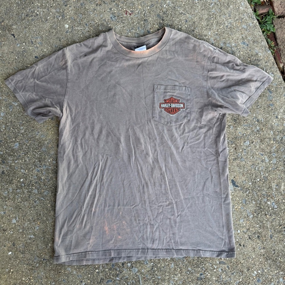 Vintage Harley-Davidson Shirt Mens‎ Large Schaeffers Orwigsburg PA Pocket Tee